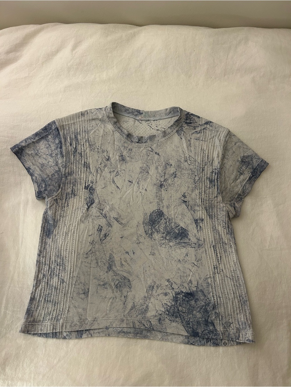 lululemon athletica Blue Marble Short Sleeve Tee
